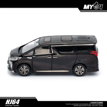 [Hobby Japan] Toyota Alphard Customized Version With Sun Roof -  Sparkling Black Pearl Crystal Shine