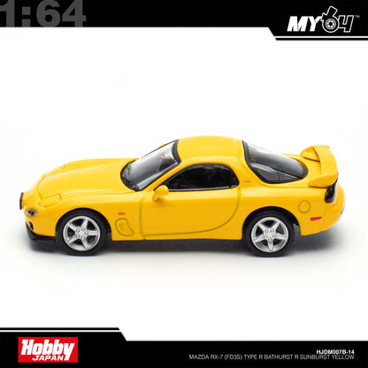 [Hobby Japan] 1:64 Mazda RX-7 (FD3S) Type R Bathurst R - Sunburst Yellow