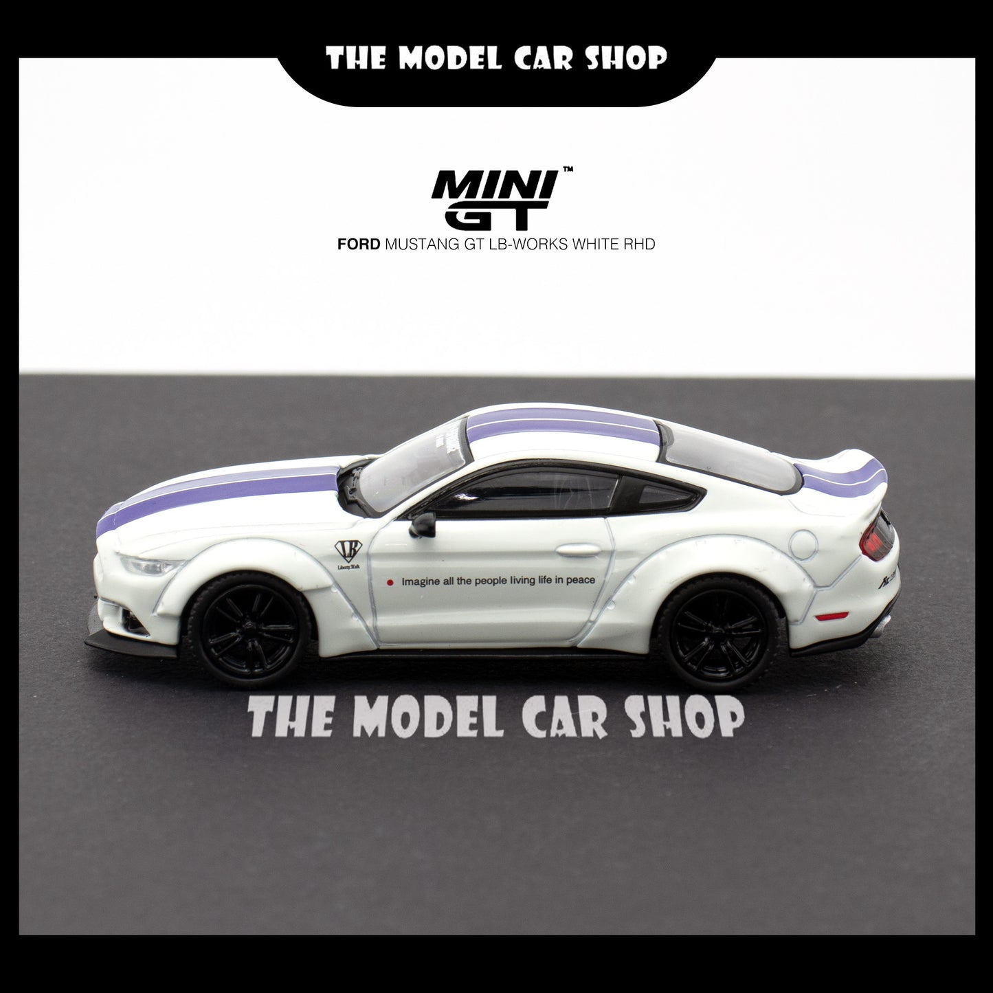 [MINI GT] Ford Mustang GT-LB Works - White