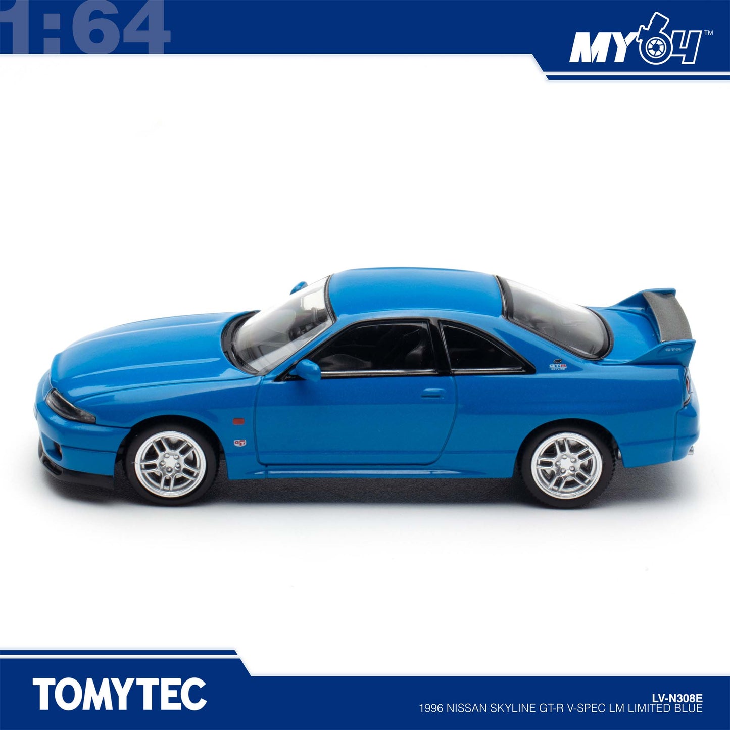 [TLVN] 1:64 1996 Nissan Skyline GT-R V-Spec LM Limited - Blue