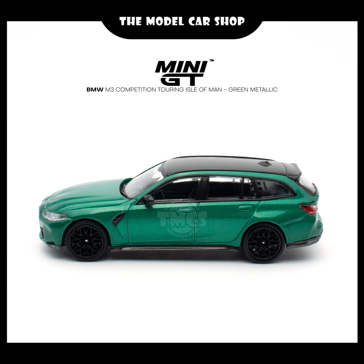 [MINI GT] BMW M3 Competition Touring Isle of Man - Green Metallic