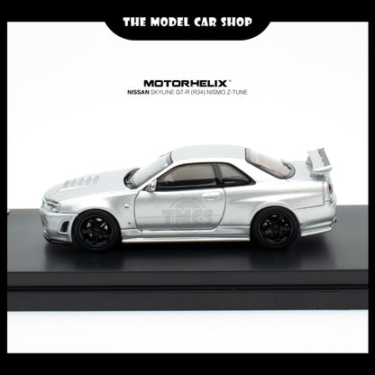 [Motorhelix] Nissan Skyline GT-R R34 Z Tune - Silver