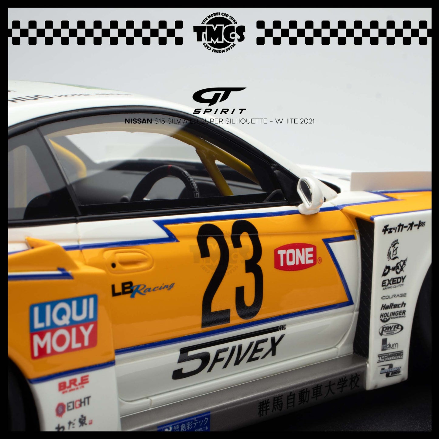 [GT Spirit] 1:18 Nissan S15 Silvia LB Super Silhouette - White 2021