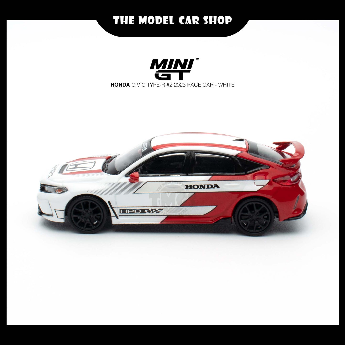 [Mini GT] Honda Civic Type R #2 2023 Pace Car - White