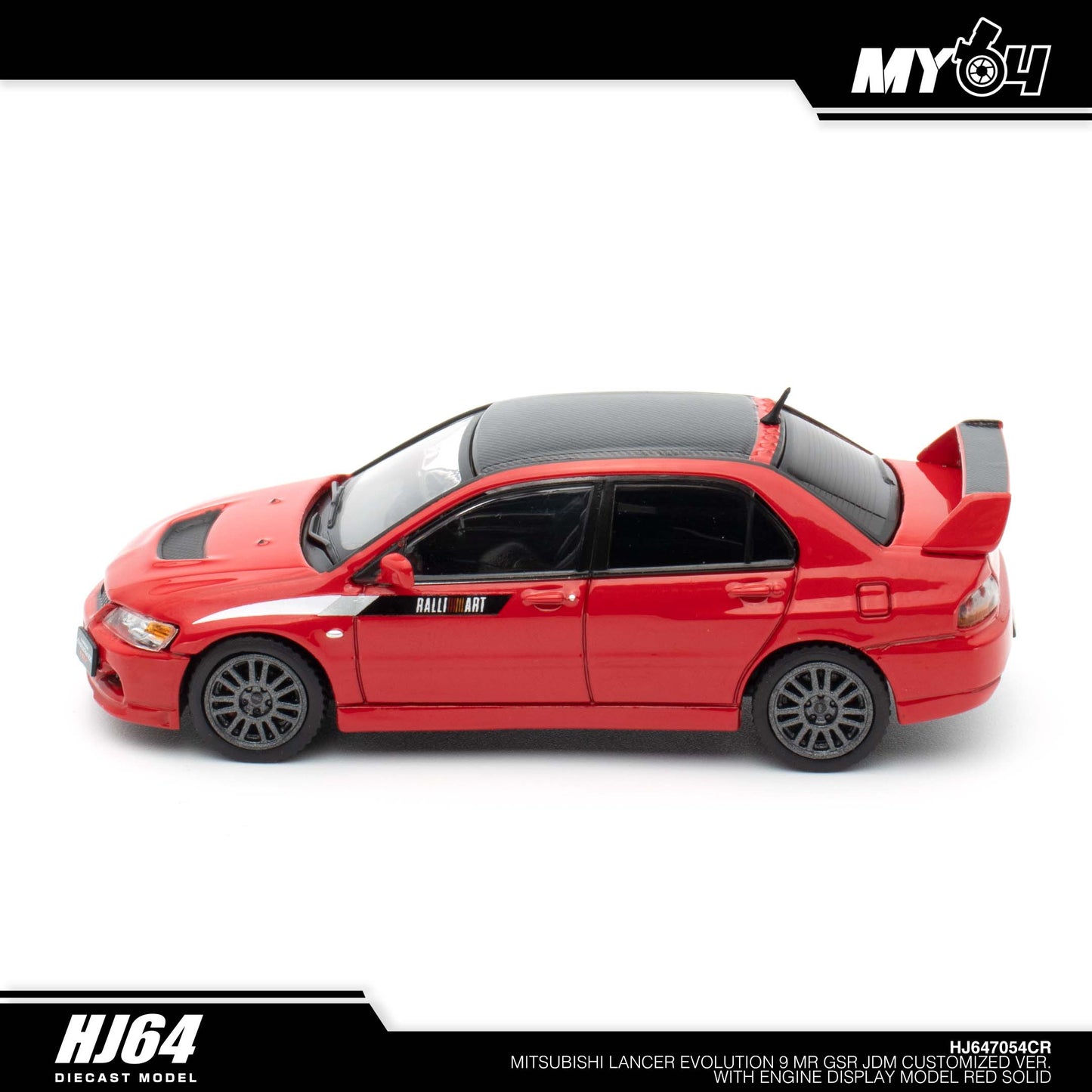 [Hobby Japan] Mitsubishi Lancer Evolution 9 MR GSR JDM Customized Version with Engine Display Model