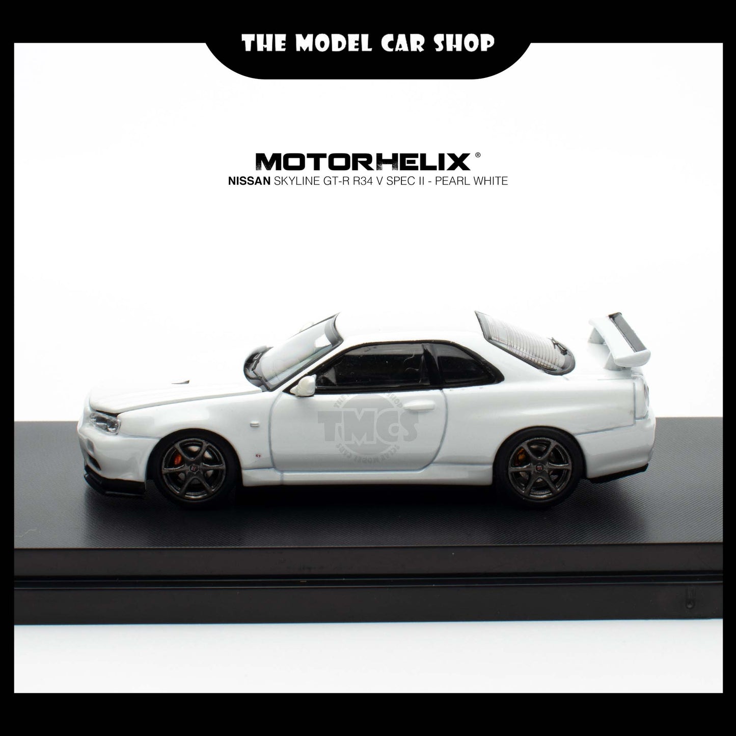 [Motorhelix] Nissan Skyline GT-R R34 V Spec ll - Pearl White