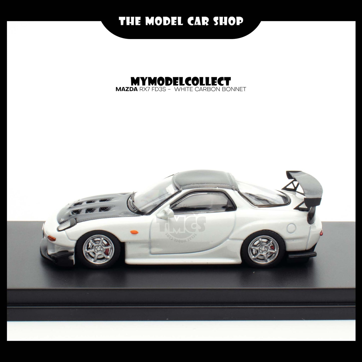 [Model Collect] Mazda RX7 FD3S -  White Carbon Bonnet