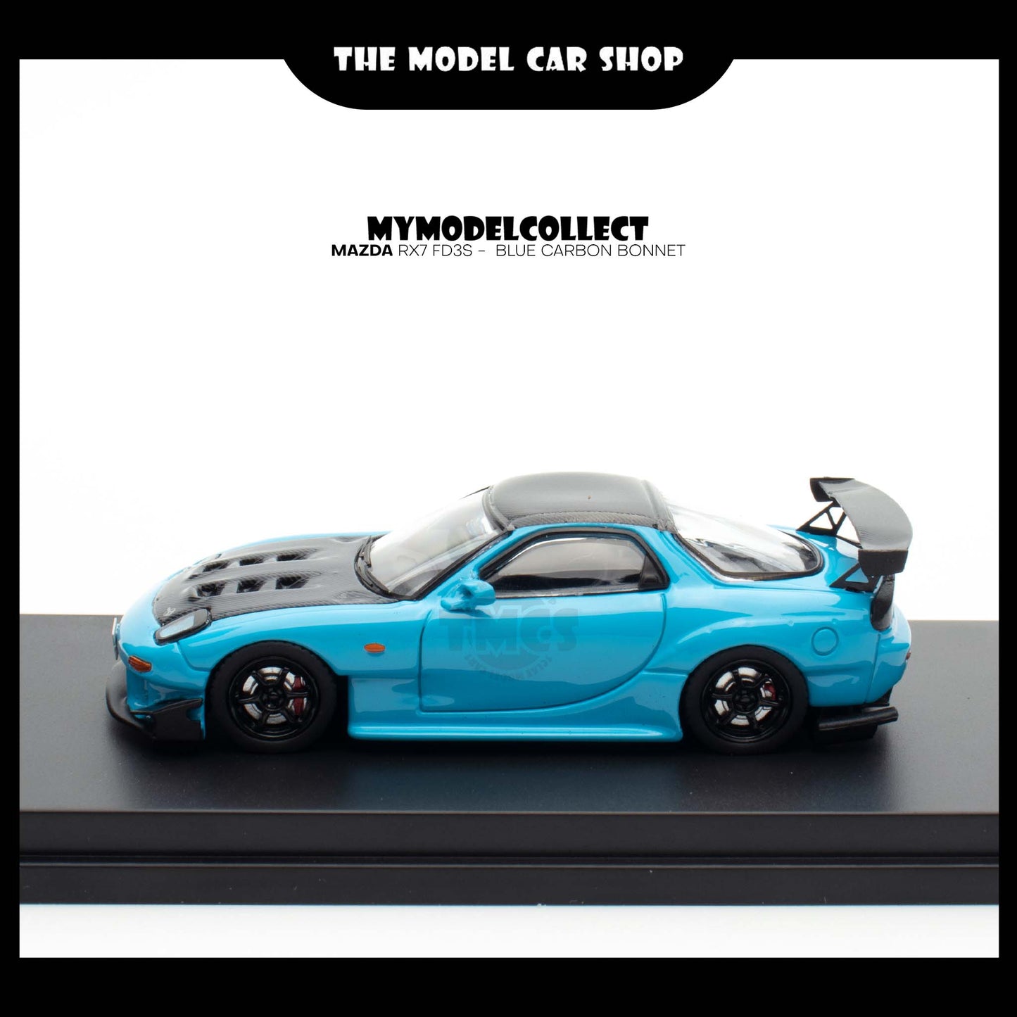 [Model Collect] Mazda RX7 FD3S -  Blue Carbon Bonnet