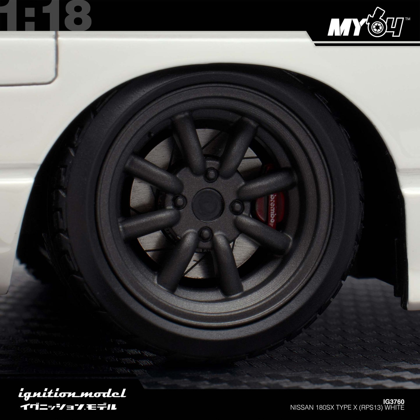 [Ignition Model] Nissan 180SX Type X (RPS13) - White
