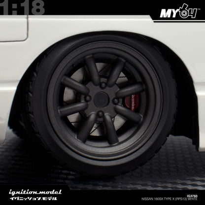 [Ignition Model] Nissan 180SX Type X (RPS13) - White