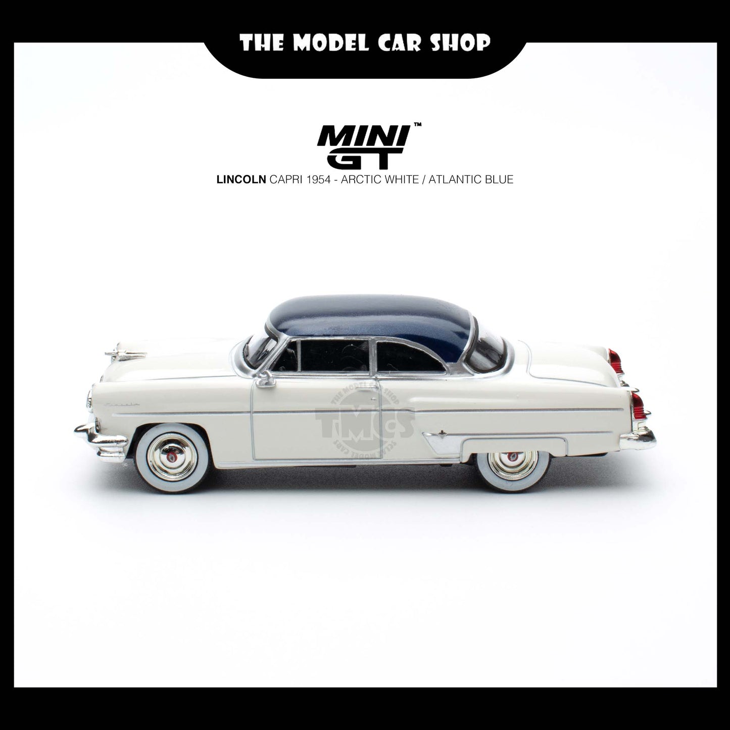 [Mini GT] Lincoln Capri 1954 - Arctic White / Atlantic Blue