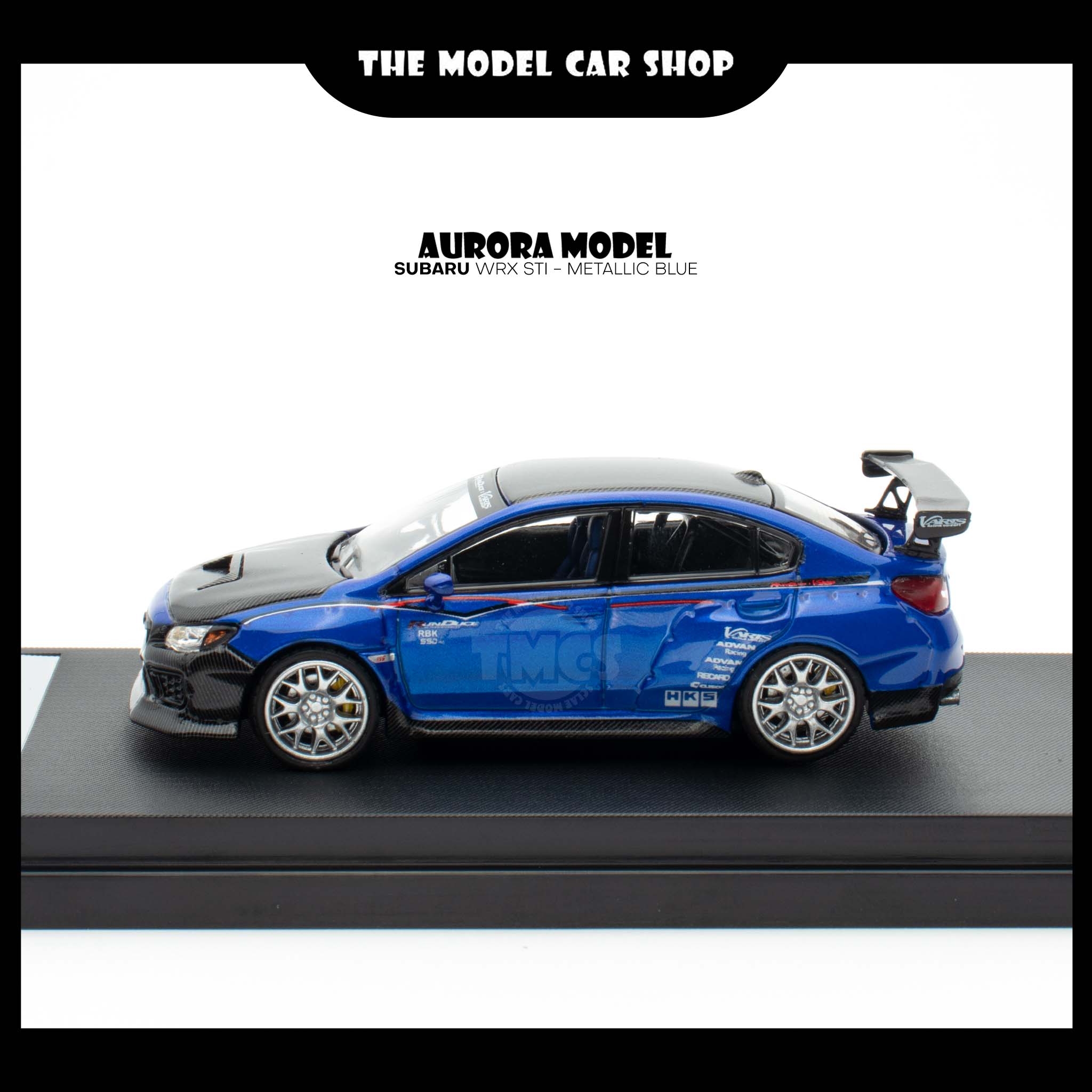 Aurora Model 1/64スバル WRX STI VAB NBR Aurora Model] Subaru WRX STI - Metallic Blue| The Model Car Shop
