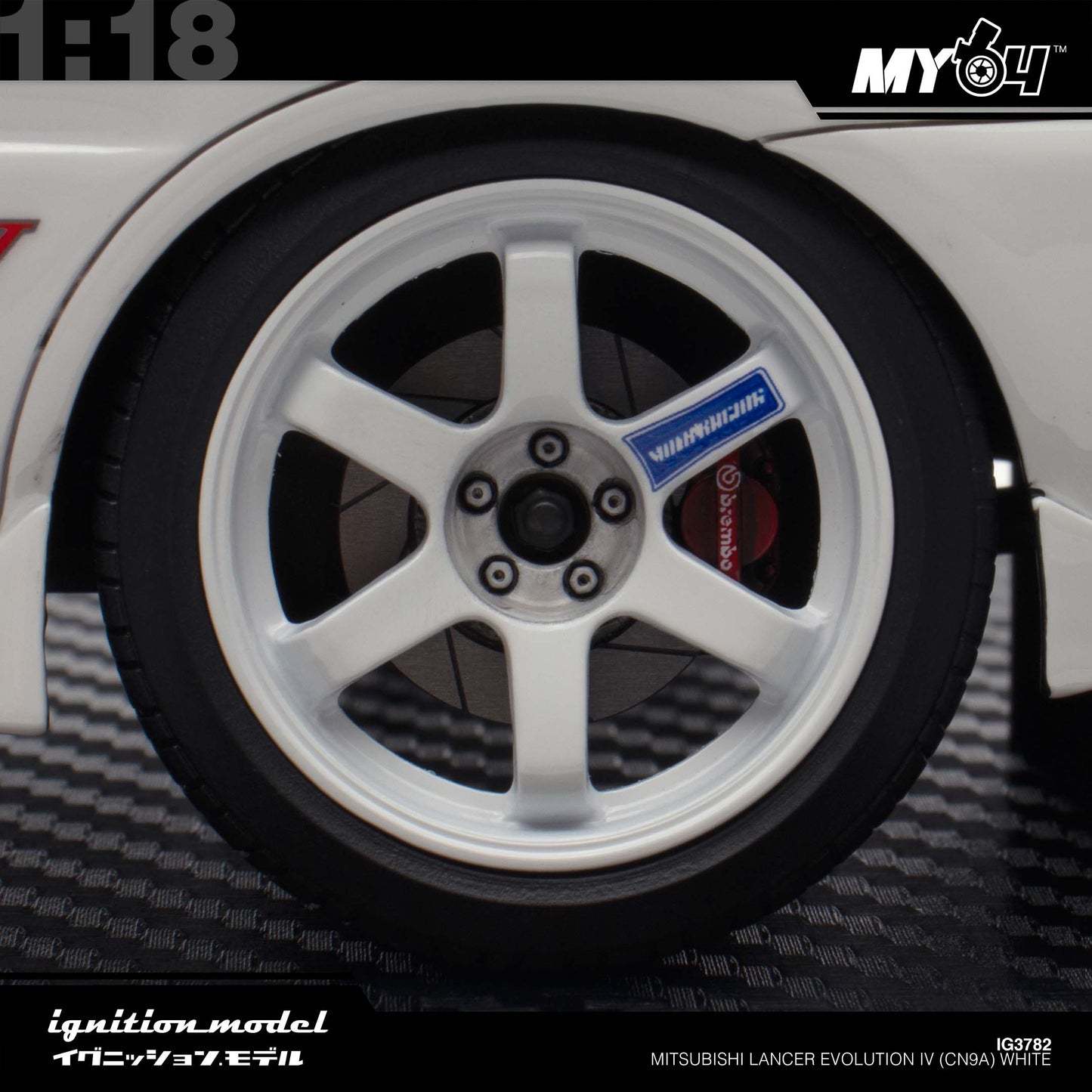 [Ignition Model]  1:18 Mitsubishi Lancer Evolution IV (CN9A) - White