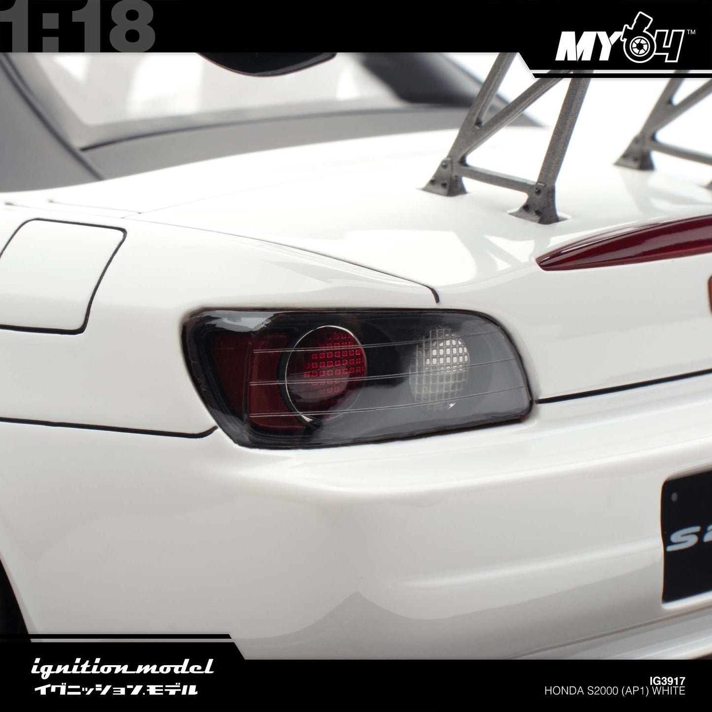 [Ignition Model 1:18 Honda S2000 (AP1) - White