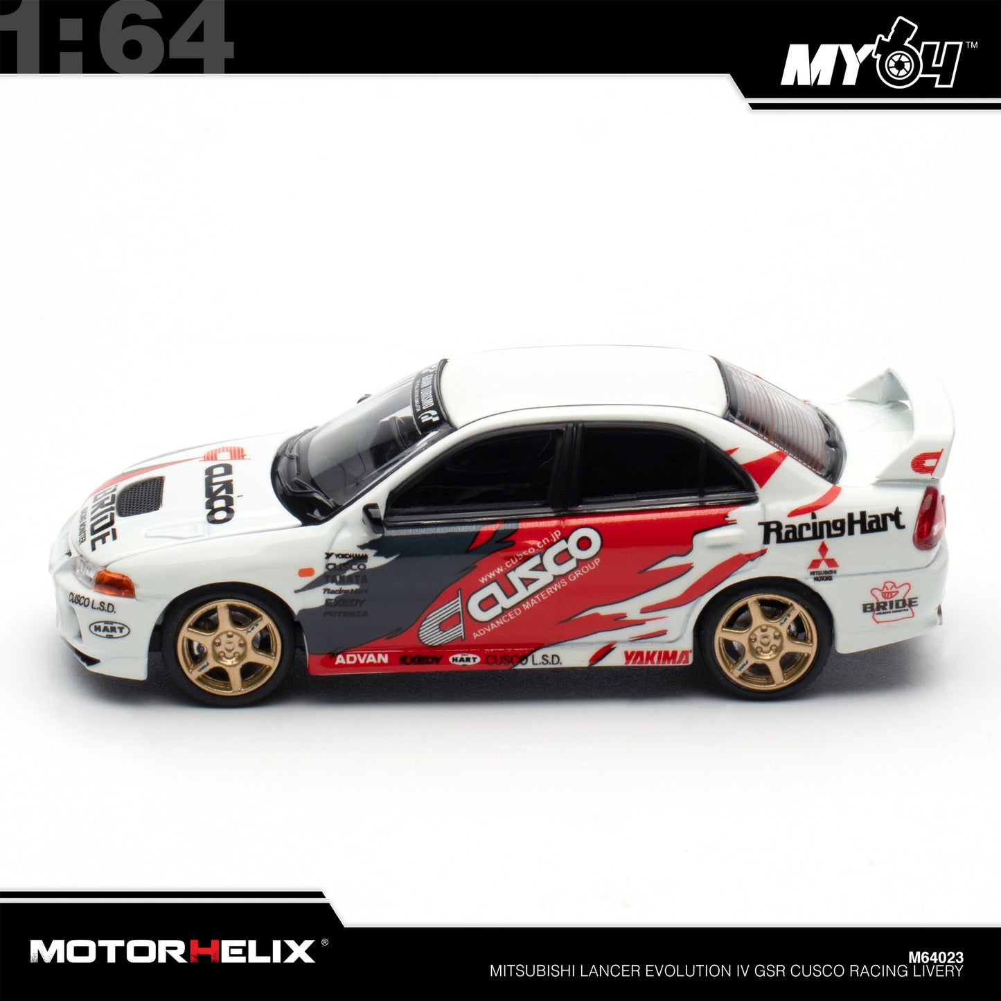 [Motorhelix] 1:64 Mitsubishi Lancer GSR Evolution IV - Cusco Racing Livery