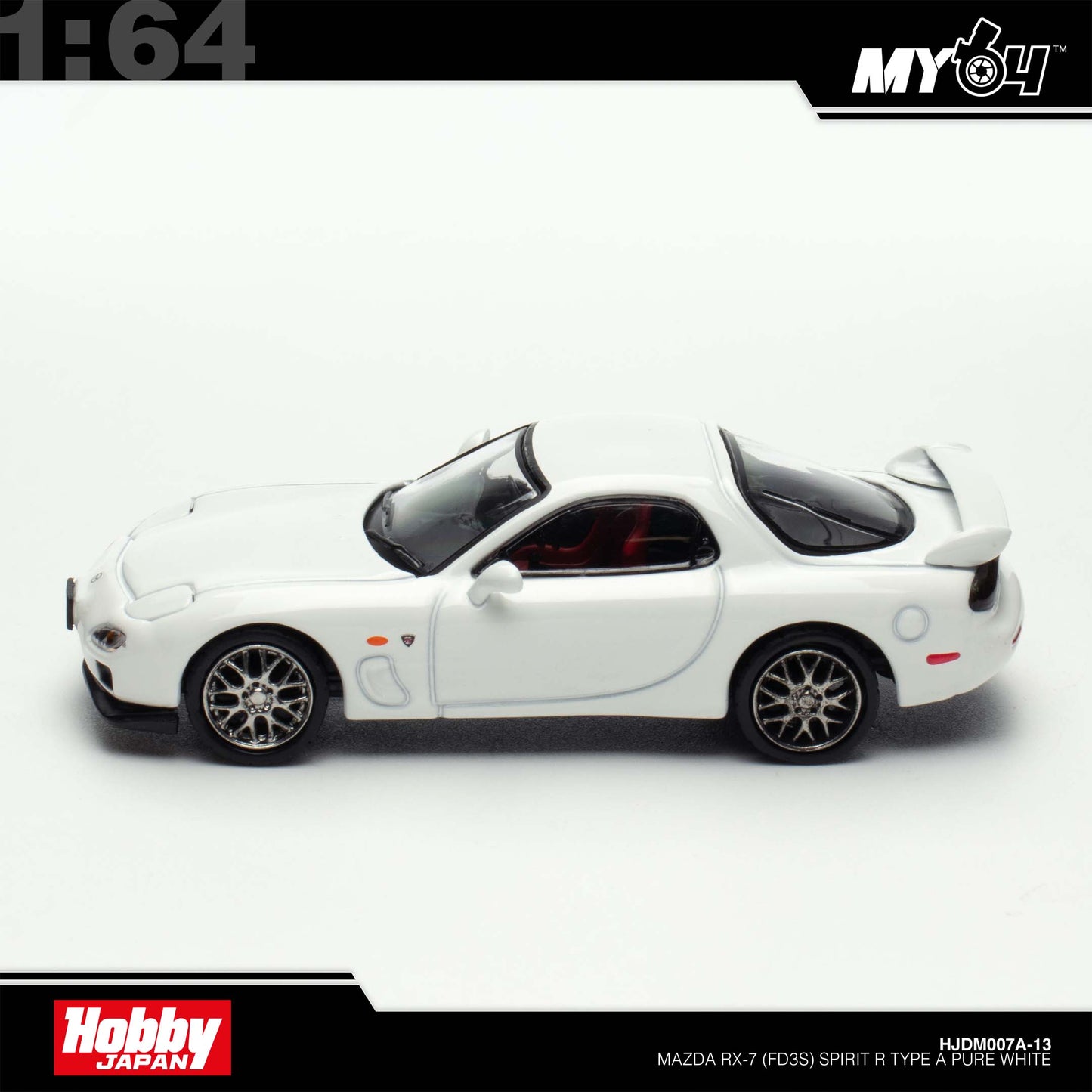 [Hobby Japan] 1:64 Mazda RX-7 (FD3S) Spirit R Type A - Pure White