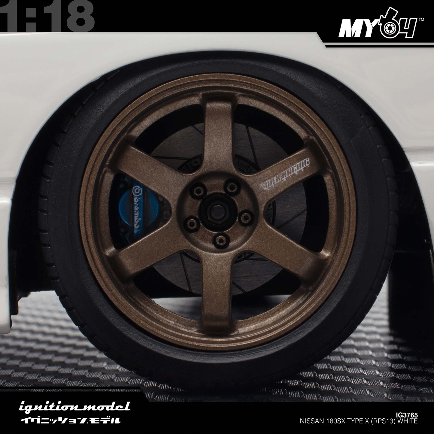 [Ignition Model] 1:18 Nissan 180SX Type X (RPS13) - White