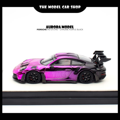 [Aurora Model] Porsche 992 GT3 RS - Chrome Purple Black