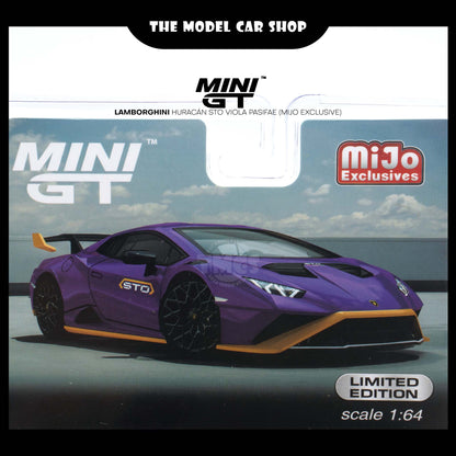 [MINI GT] Lamborghini Huracán STO Viola Pasifae (Mijo Exclusive)