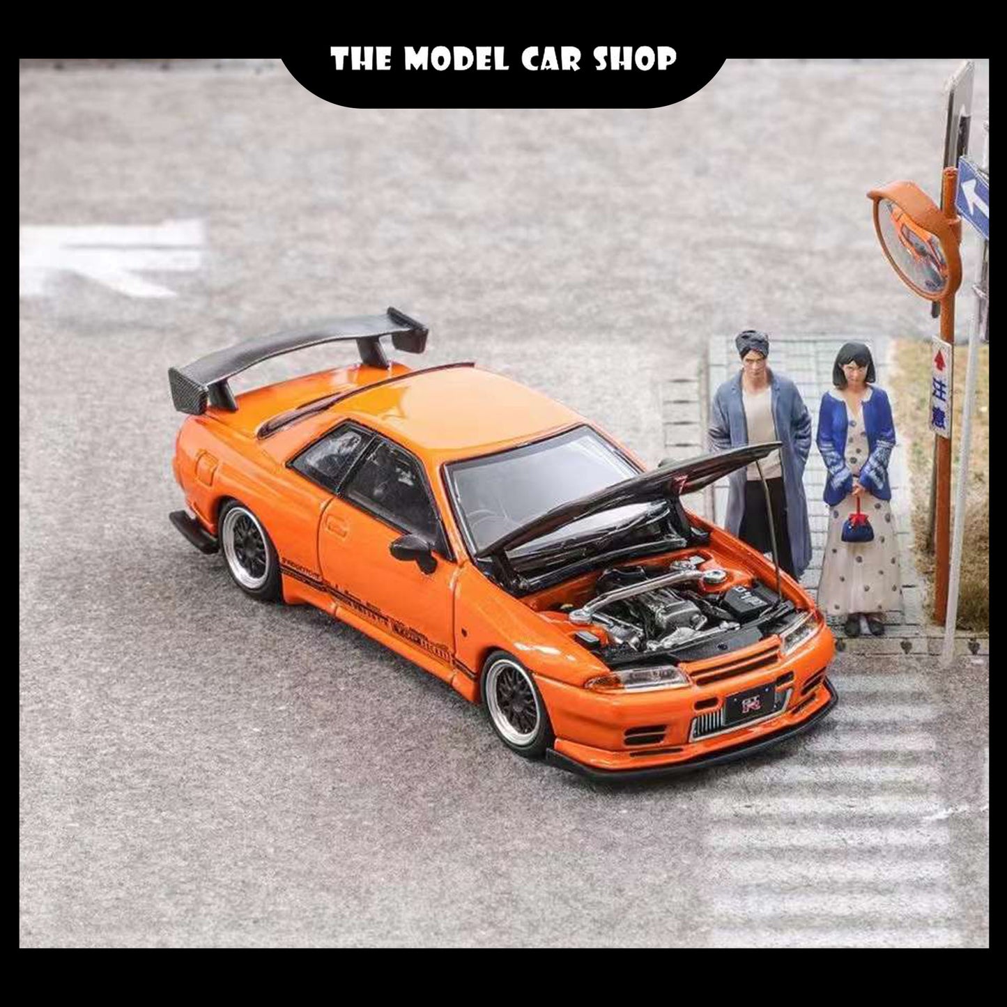 [Focal Horizon] GT-R (R32) VR Carbon Hood - Orange