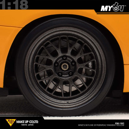 [Make Up] 1:18 Edilion BUILT BY LEGENDS Mine's Skyline GT-R(BNR34) - YAMABIKI Yellow (Pearl Yellow)
