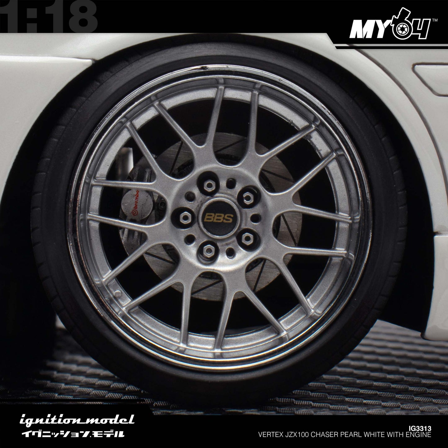 [Ignition Model] Vertex JZX100 Chaser - Pearl White With Engine