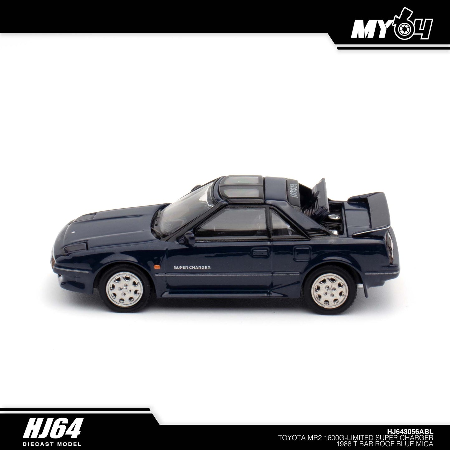 [Hobby Japan] Toyota MR2 1600G-LIMITED SUPER CHARGER 1988 T BAR ROOF - Blue Mica