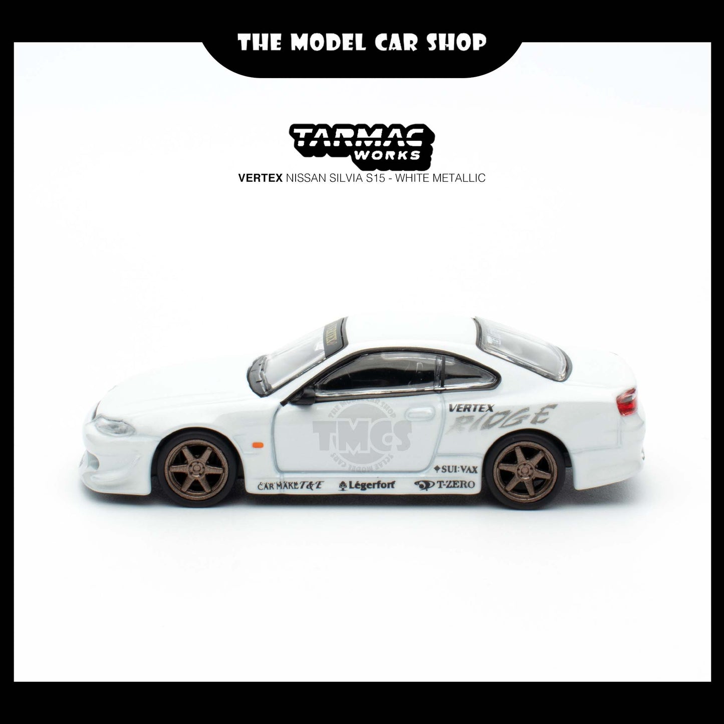 [Tarmac Works] Vertex Nissan Silvia S15 - White Metallic