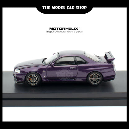 [Motorhelix] Nissan Skyline GT-R R34 V Spec ll - Midnight Purple