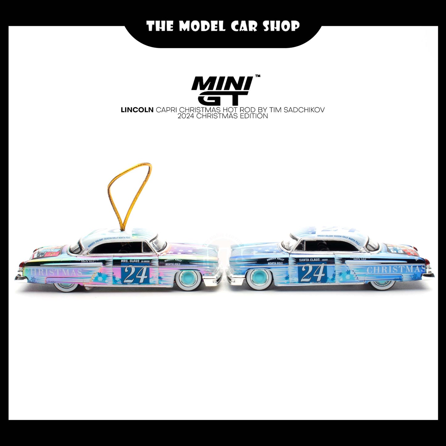 [MINI GT] Lincoln Capri Christmas Hot Rod by Tim Sadchikov 2024 Christmas Edition