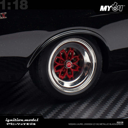 [Ignition Model] Nissan Laurel 2000SGX (C130) - Metallic Black/Green
