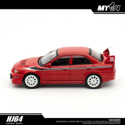 [Hobby Japan] Mitsubishi Lancer GSR Evolution 6 (T.M.E.) Special Coloring Package (GF-CP9A) 2000 with Mud Flap - Passion Red