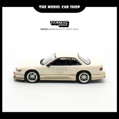 [Tarmac Works] VERTEX Nissan Silvia S13 - White / Gold