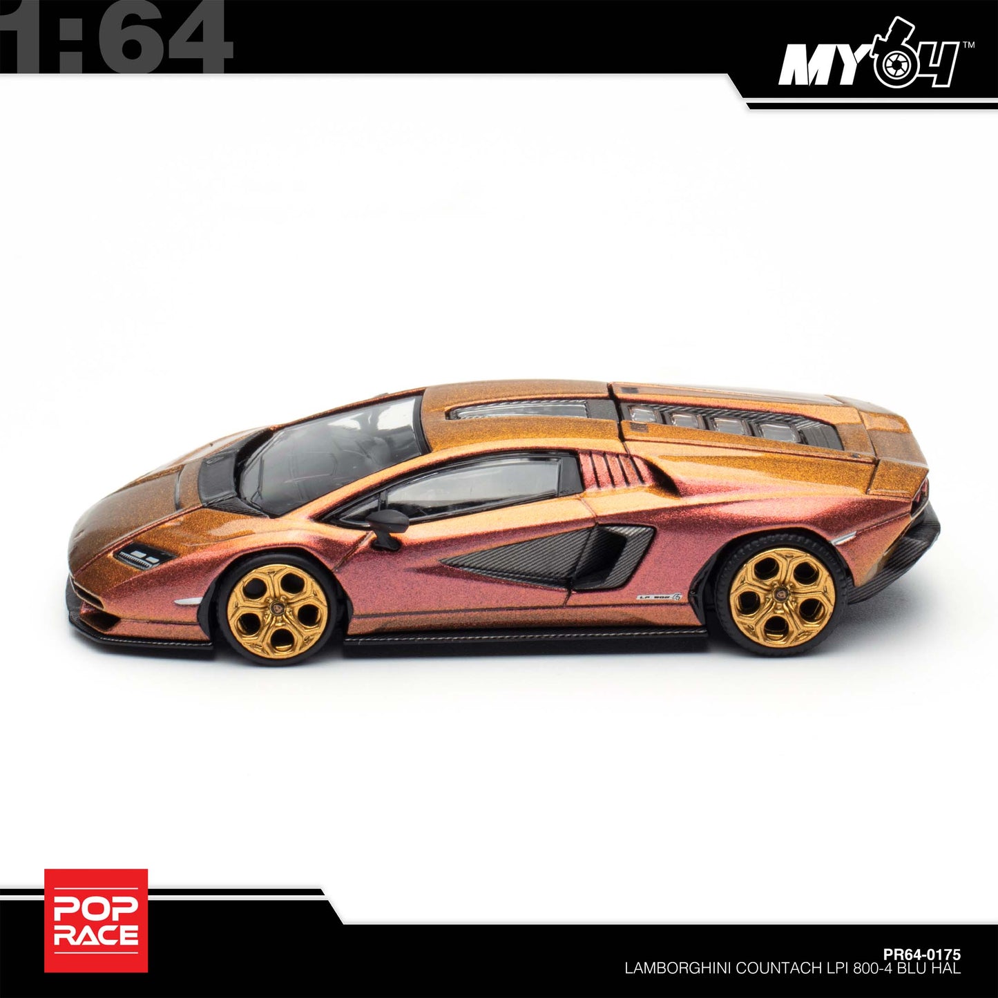 [Pop Race] Lamborghini Countach LP 800-4 - Blu Hal