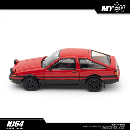 [Hobby Japan] Toyota SPRINTER TRUENO GT APEX (AE86) JDM Style ( Functional Engine Hood) - Red / Black