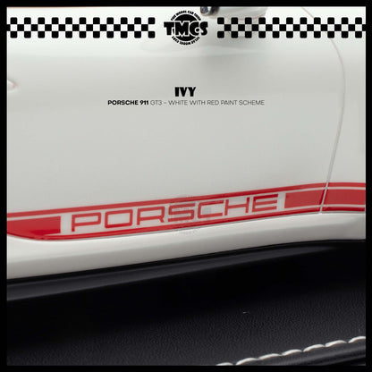 [IVY] 1:18 Porsche 911 GT3 - White With Red Paint Scheme