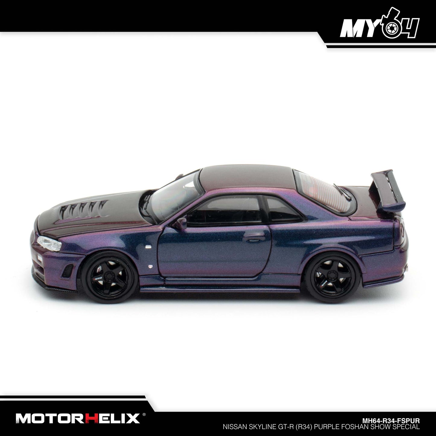 [Motorhelix] Nissan Skyline GT-R (R34) - Purple FOSHAN SHOW SPECIAL