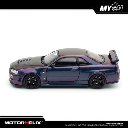 [Motorhelix] Nissan Skyline GT-R (R34) - Purple FOSHAN SHOW SPECIAL