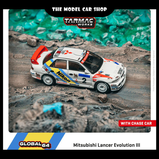 [Tarmac Works] Mitsubishi Lancer Evolution III Hong Kong-Beijing Rally 1995 Winner K. Eriksson / S. Parmander