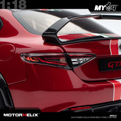 [Motorhelix] 1:18 Alfa Romeo Giulia GTAm - Red 2-Tone / Italy #69