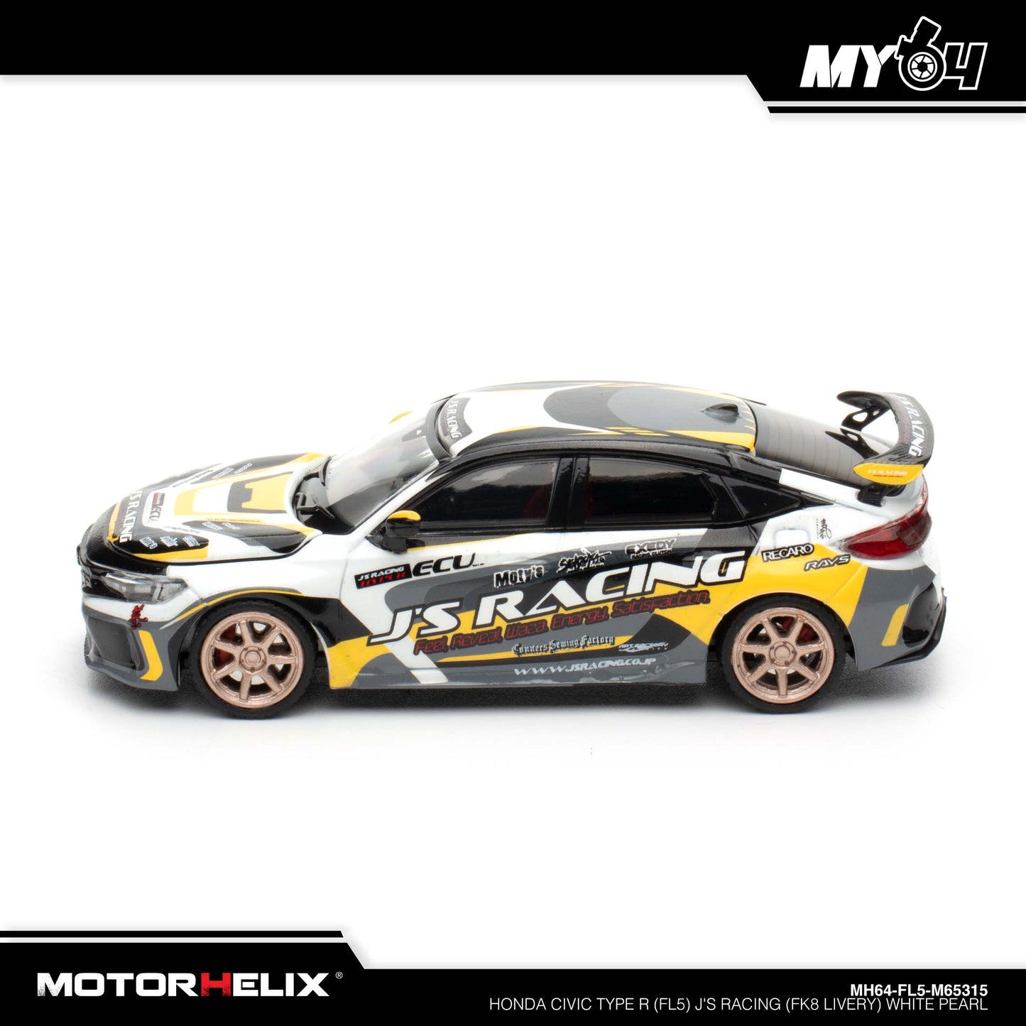 [Motorhelix] Honda Civic Type R (FL5) J's Racing (FK8 Livery) - White Pearl