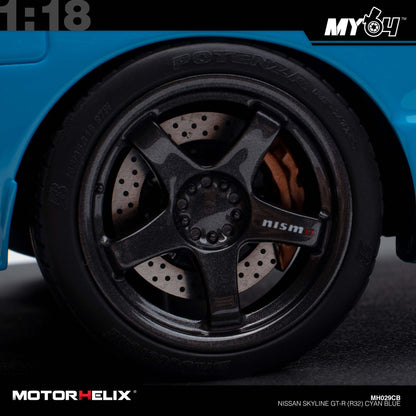 [Motorhelix] Nissan Skyline GT-R (R32) - Cyan Blue