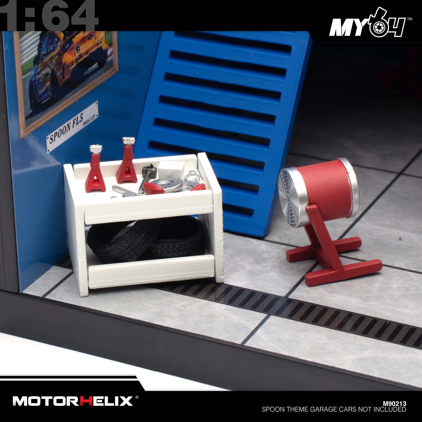 [Motorhelix] 1:64 Spoon Theme Garage