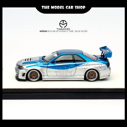 [Time Micro] Nissan Skyline GT-R (R34) Z Tune - Blue Silver