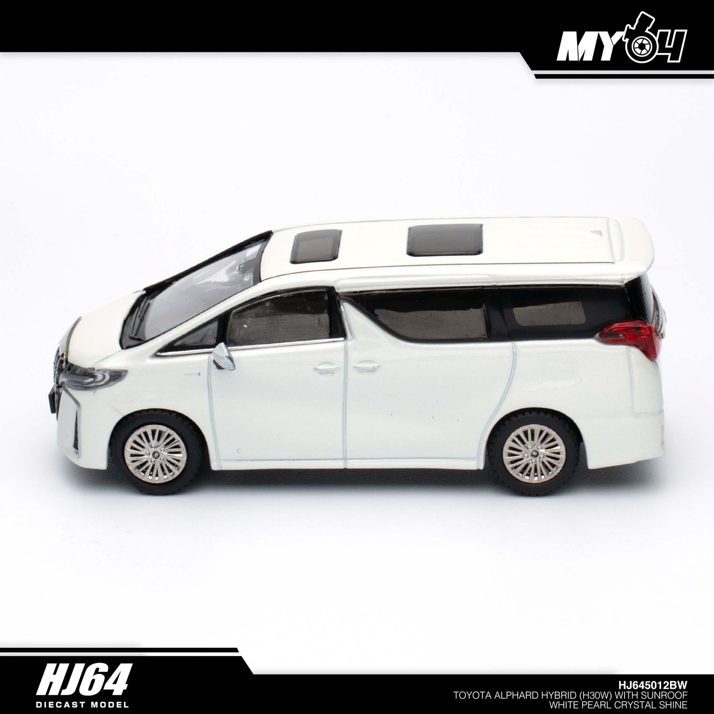 [Hobby Japan] Toyota Alphard Hybrid (H30W) With Sun Roof - White Pearl Crystal Shine