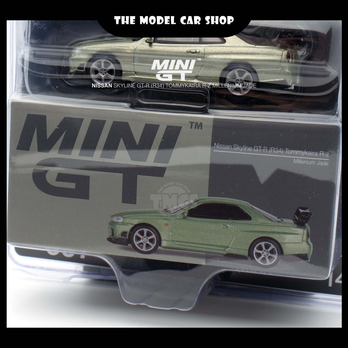 [Mini GT] Nissan Skyline GT-R (R34)Tommykaira R-z Millenium Jade (Mijo Exclusive)