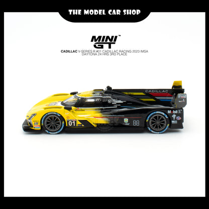 [MINI GT] Cadillac V-Series.R #01 Cadillac Racing 2023 IMSA Daytona 24 Hrs 3rd Place