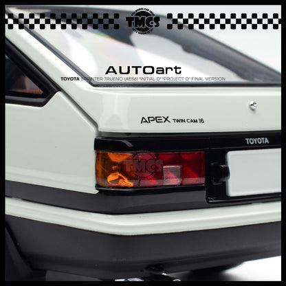[Auto Art] 1:18 Toyota Sprinter Trueno (AE86) "Initial D" "Project D" Final Version