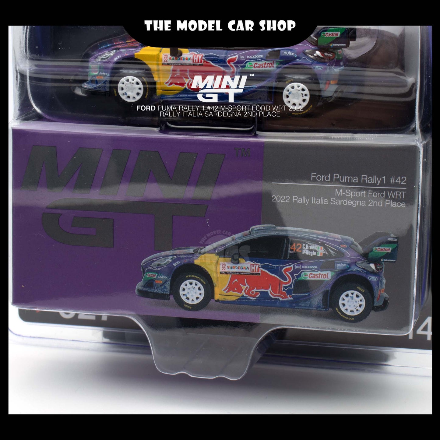 [Mini GT] Ford Puma Rally1 #42 M-Sport Ford WRT 2022 Rally Italia Sardegna 2nd Place (Mijo Exclusive)