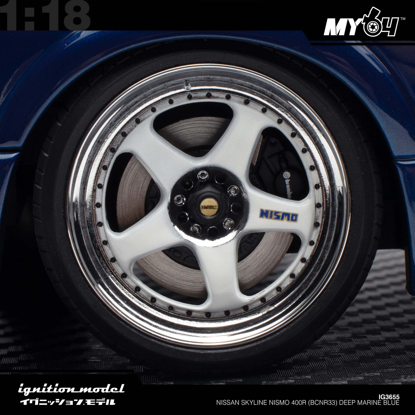[Ignition Model] Nissan Skyline NISMO 400R (BCNR33) - Deep Marine Blue